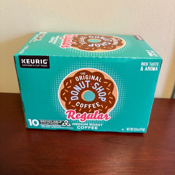 Keurig - Donut Shop Regular - Medium Roast Coffee - 4x 10 K-Cups Boxes - New - Picture 2 of 4